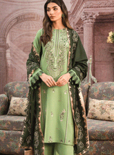 Seran Embroidered Viscose Unstitched 3 Piece Suit - SE23TD 03 ARIA